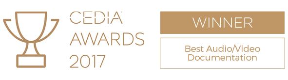Winner - Cedia Awards 2017 -Best AV Documentation