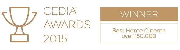 CEDIA Awards 2015 Winner - Best Home Cinema