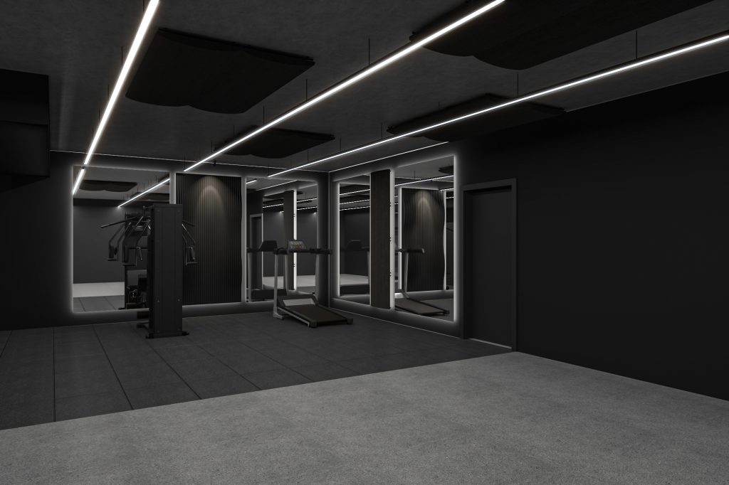 Media Rooms Portfolio | Obsidian Lounge Gym